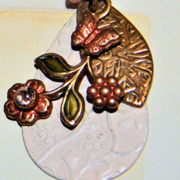 Sweet Charming 3 Layered Metal Flower Earrings - Picture 2 of 8